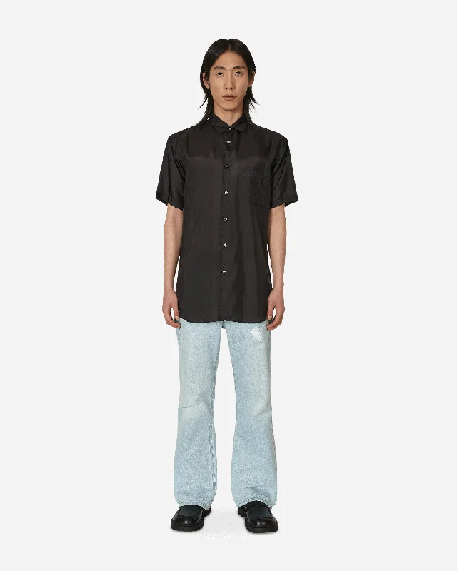 Wrinkled Cupro Shirt Black