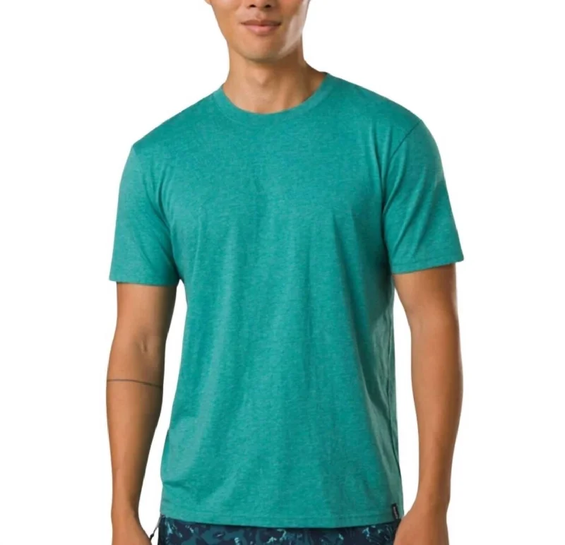 Crew T-Shirt In Cove Heather