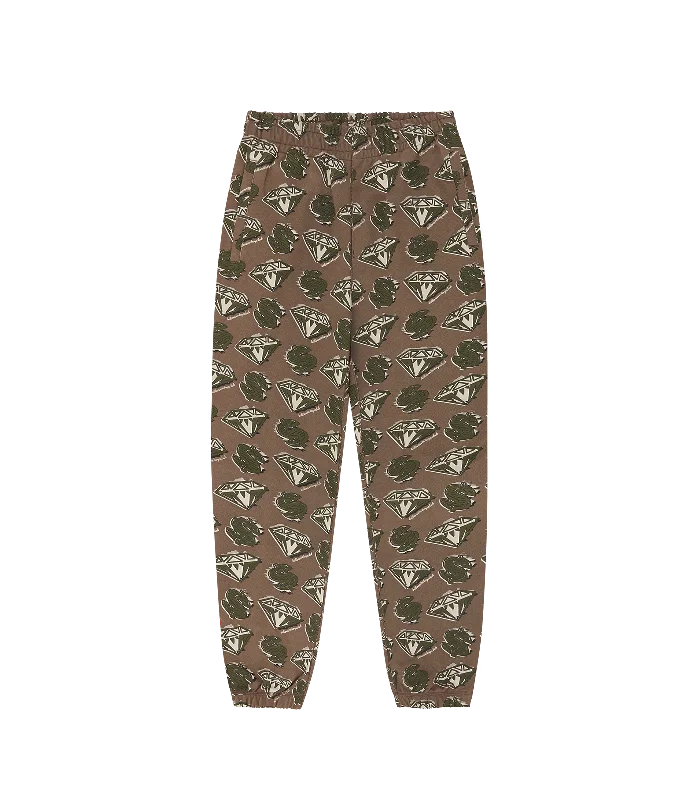 DIAMONDS & DOLLARS SWEATPANTS - KHAKI