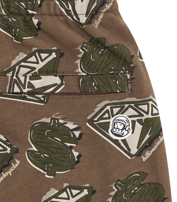 DIAMONDS & DOLLARS SWEATPANTS - KHAKI