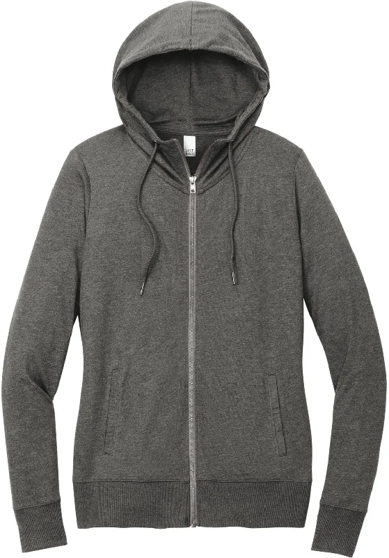 District Ladies Featherweight French Terry Full-Zip Hoodie