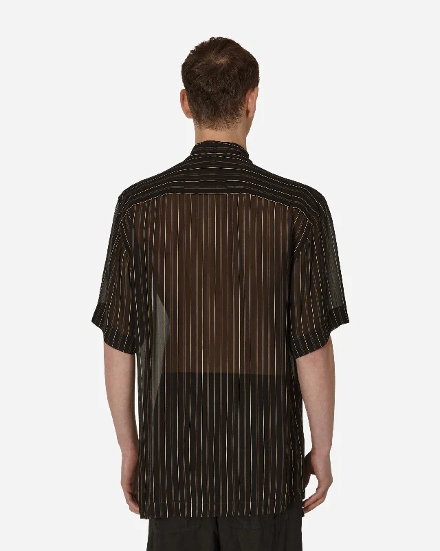 Striped Shortsleeve Shirt Black