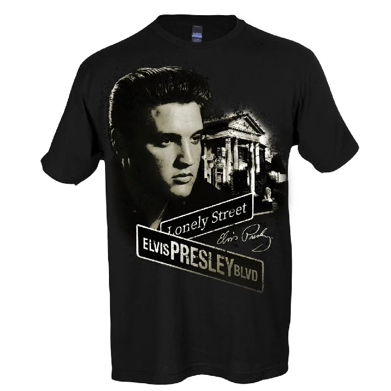 Elvis Presley Boulevard Lonely Street T-Shirt