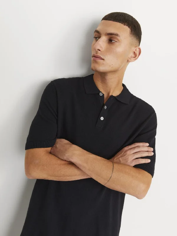 Emil Knit Polo - Sort