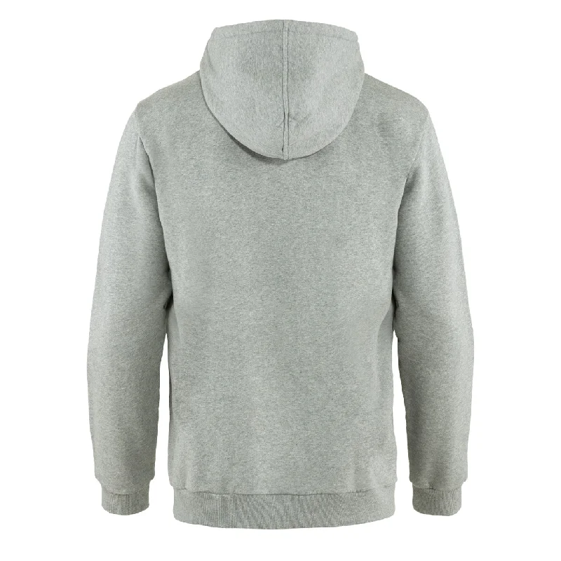 Fjallraven Logo Hoodie Grey Melange