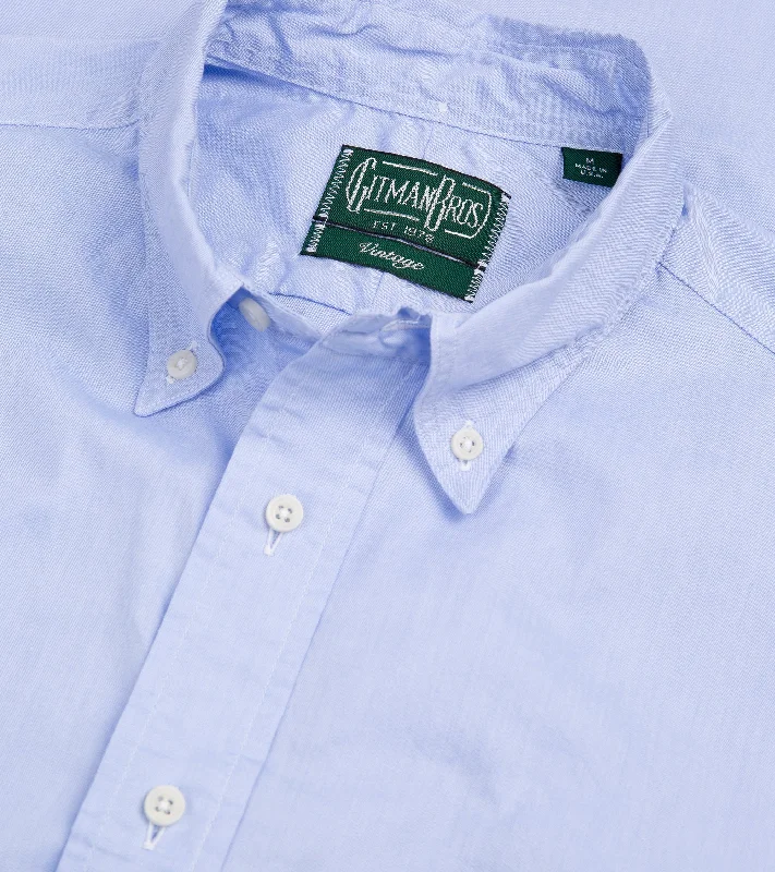 Gitman Vintage Zephyr Cotton Shirt: Blue