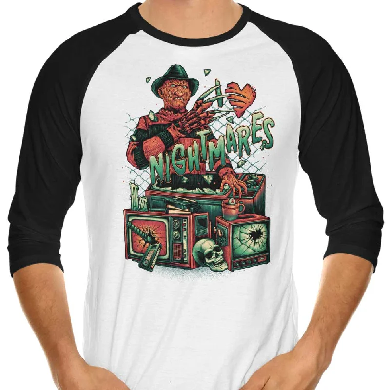 I Heart Nightmares - 3/4 Sleeve Raglan T-Shirt