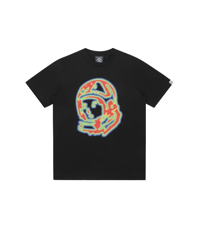 HEAT MAP HELMET LOGO T-SHIRT - BLACK