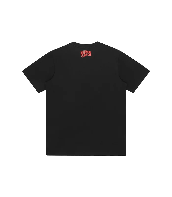 HEAT MAP HELMET LOGO T-SHIRT - BLACK