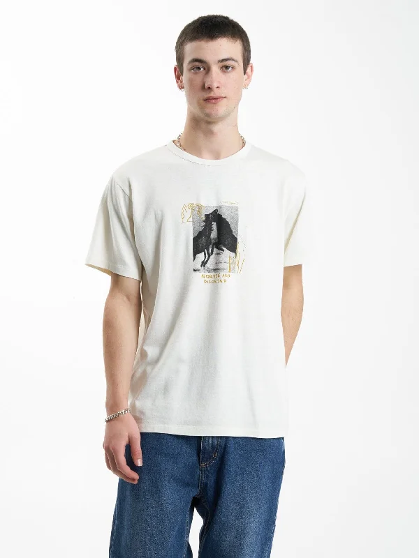 Hemp Ordered Disorder Merch Fit Tee - Dirty White