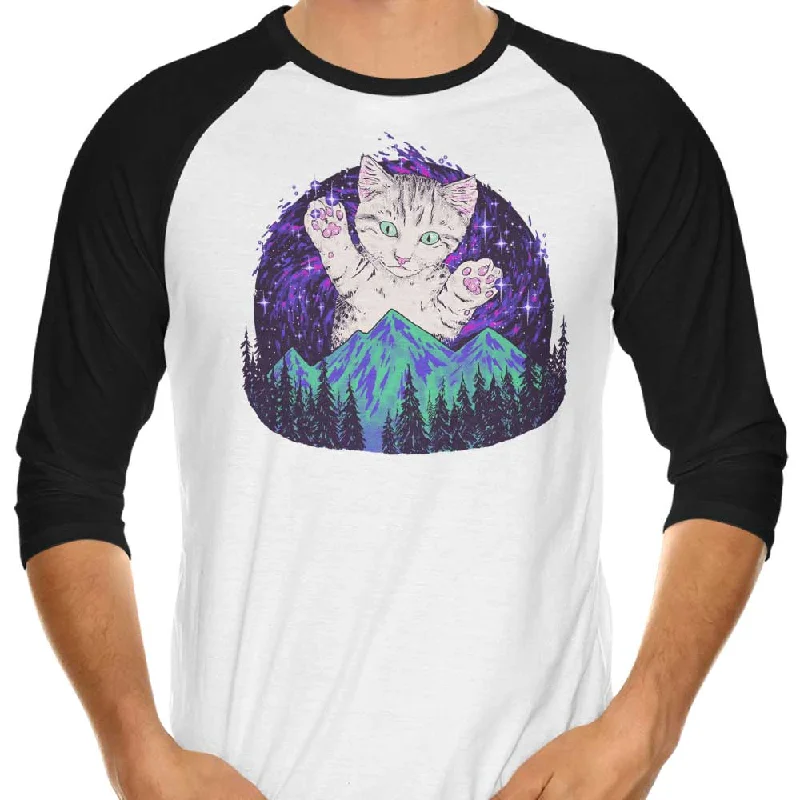 Aurora Meowalis - 3/4 Sleeve Raglan T-Shirt