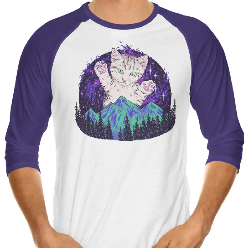 3/4 Sleeve Raglan T-Shirt / Purple / XS