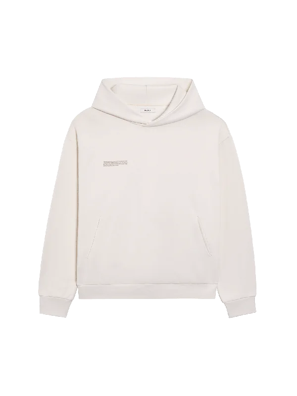 In Conversion Cotton Hoodie—cotton white