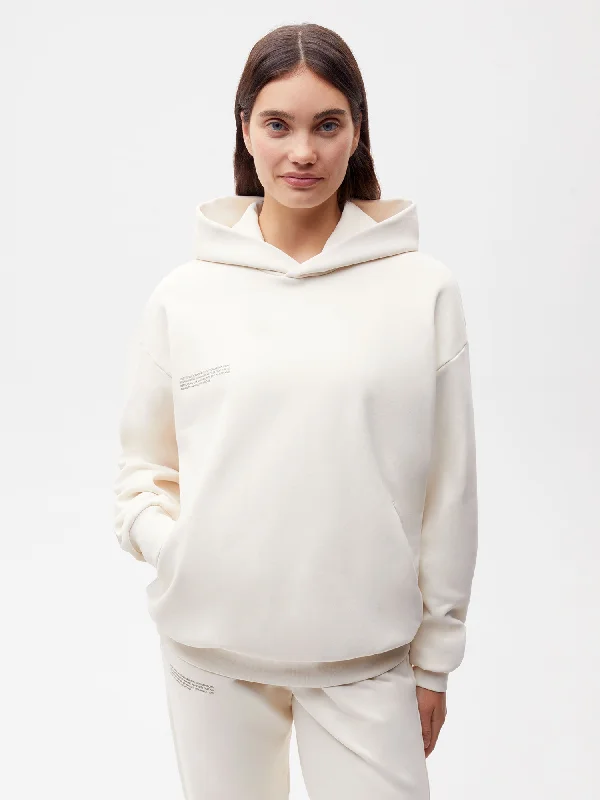 In Conversion Cotton Hoodie—cotton white