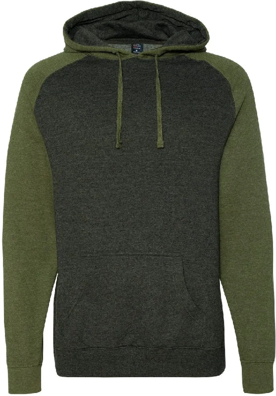 Independent Trading Co. Raglan Hooded Sweatshirt 