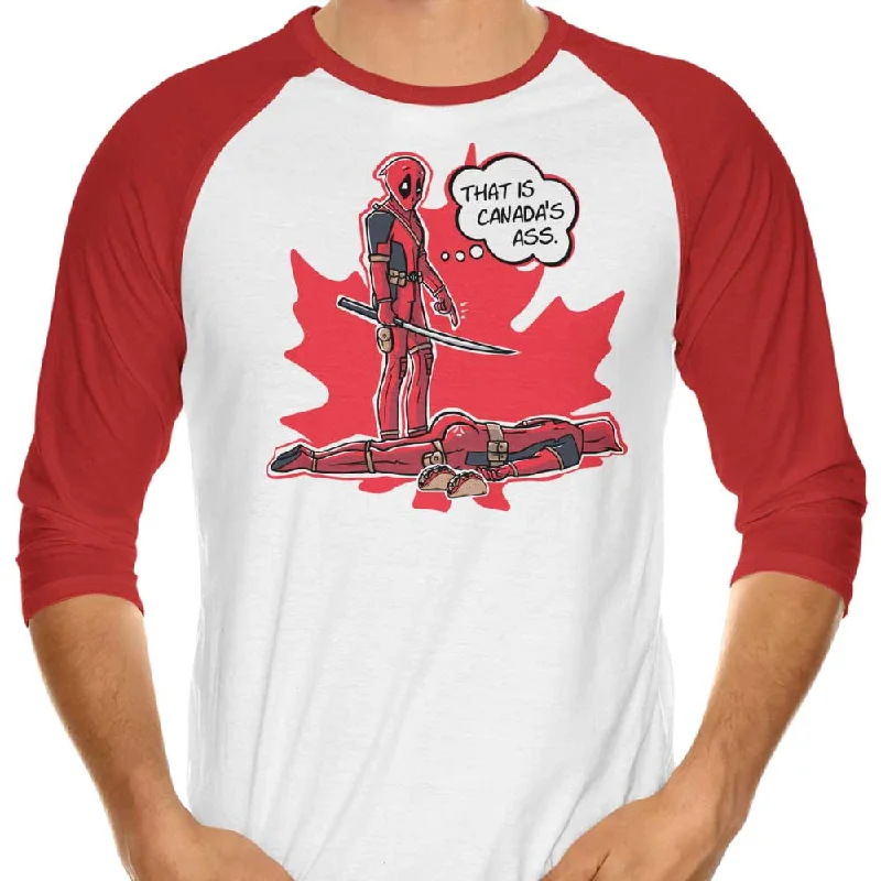 Canada's Behind - 3/4 Sleeve Raglan T-Shirt