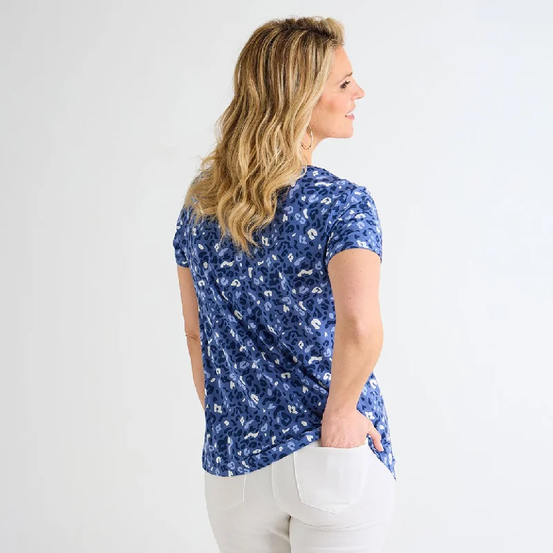 Ladies V Neck Printed Top