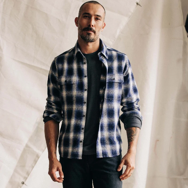 The Ledge Shirt in Blue Sky Plaid