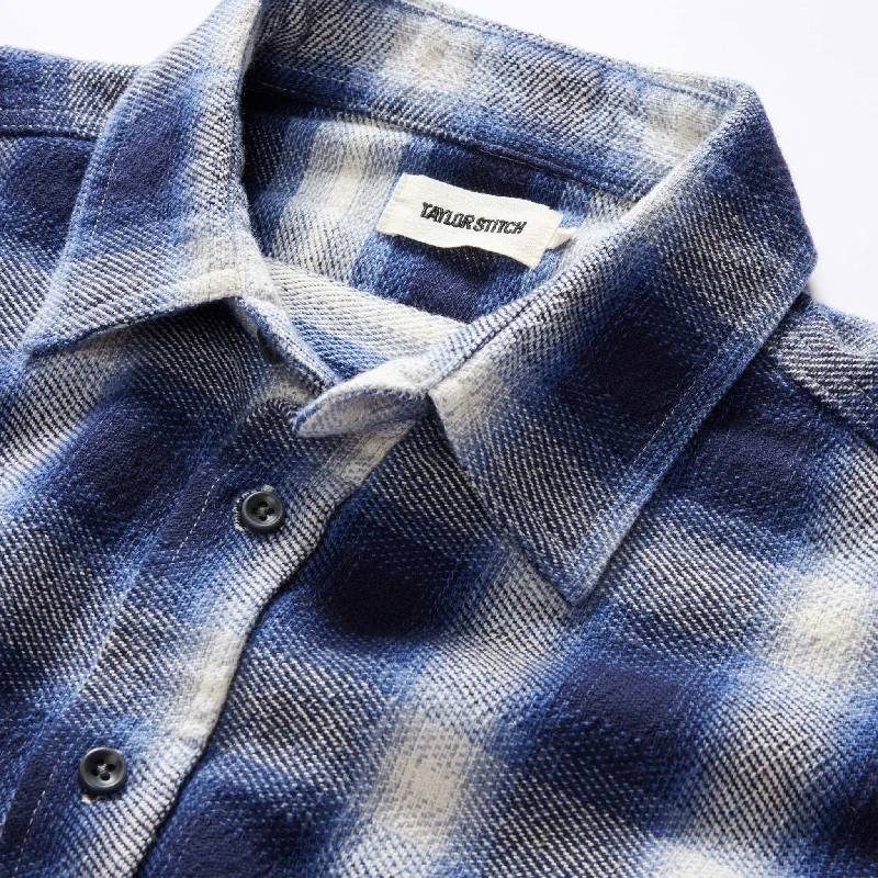 The Ledge Shirt in Blue Sky Plaid