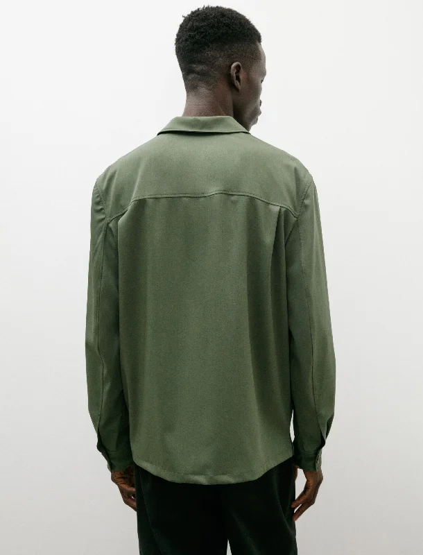 Soft Military Overshirt Smoky Green