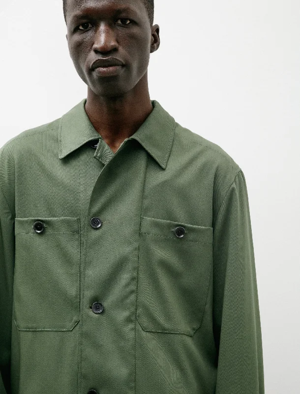 Soft Military Overshirt Smoky Green