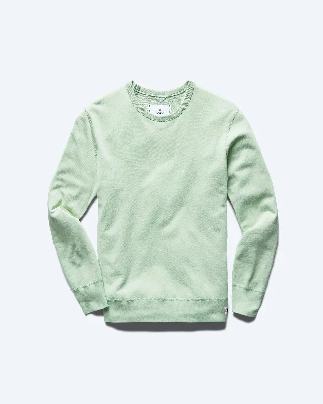 Lightweight Terry Slim Crewneck