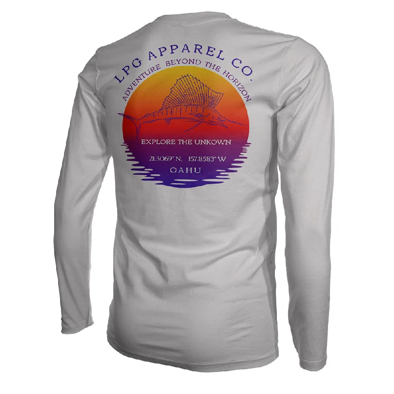 LPG Apparel Co. Sailfish Paradise Oahu Hawaii Performance Shirt UPF50