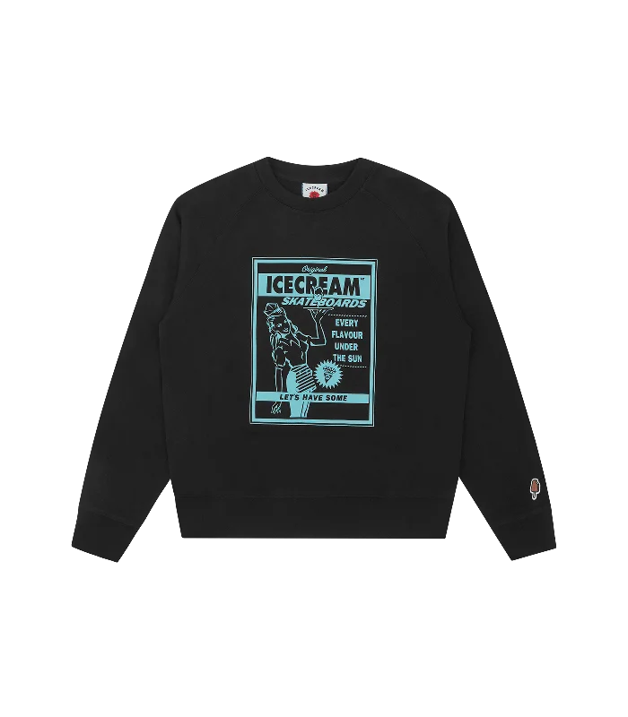 MAGAZINE AD CREWNECK - BLACK