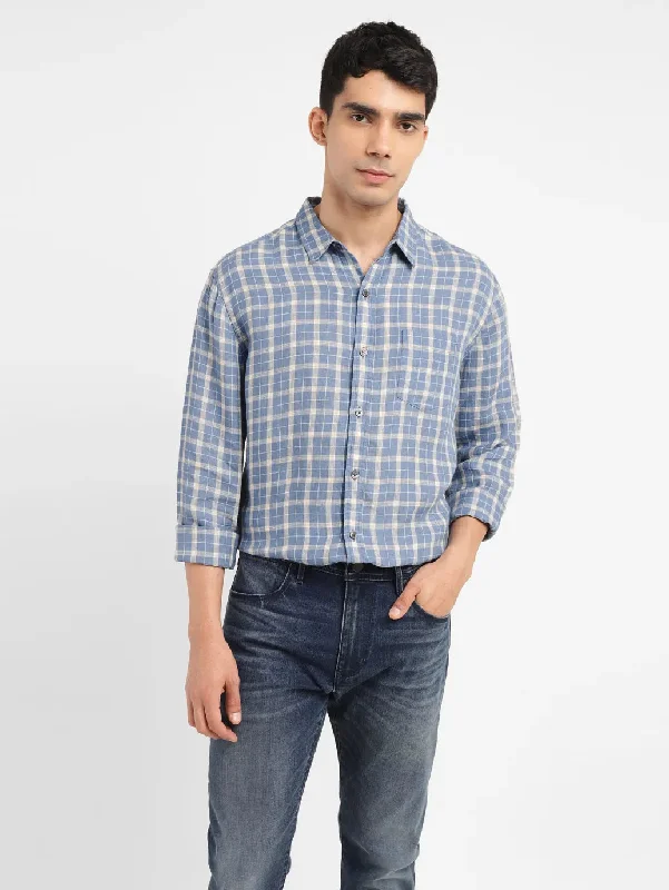 Men's Checkered Slim Fit Shirt