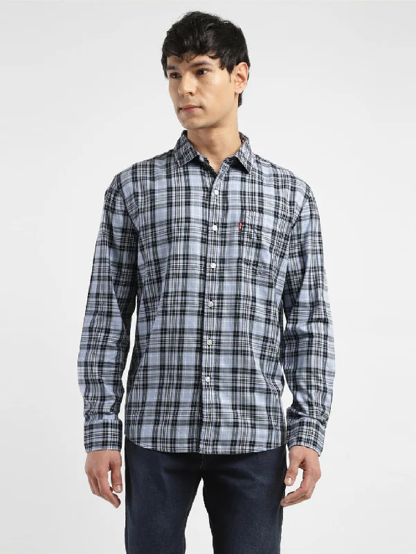 Men's Checkered Slim Fit Shirt