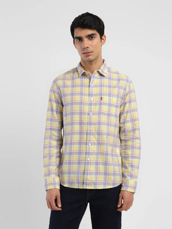 Men's Checkered Slim Fit Shirt