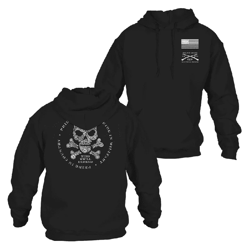 Death Paisley Hoodie - Black