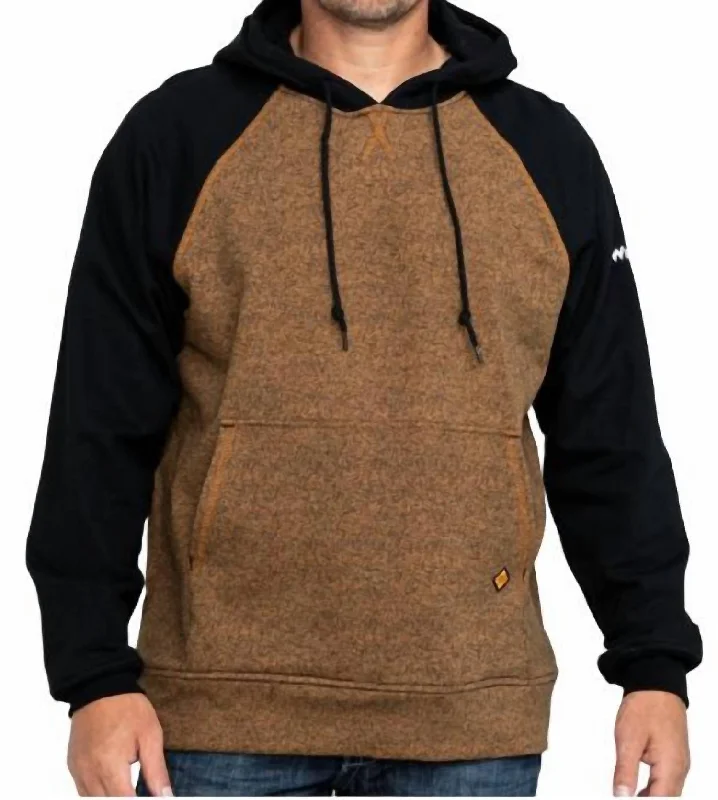 Men's Fire Resistant Hoodie In Brown/black