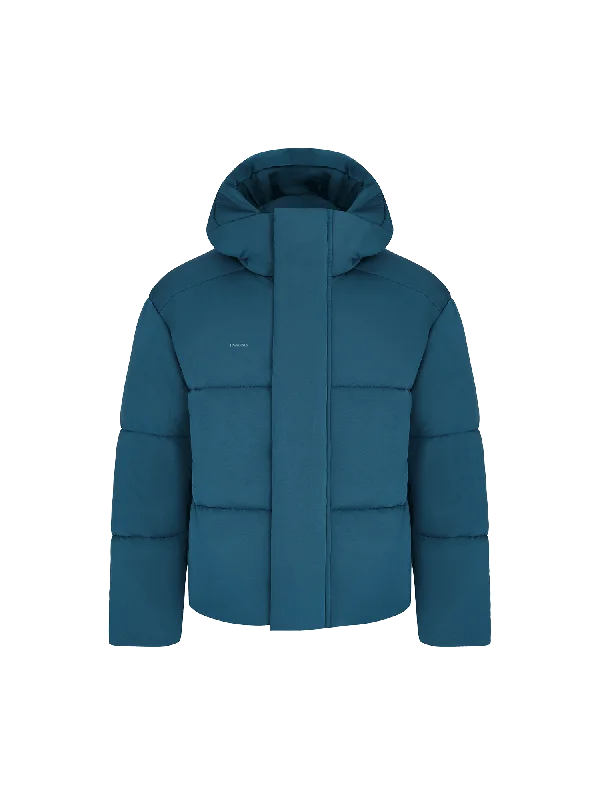 Men’s Flower-Warmth Recycled Nylon Puffer—storm blue