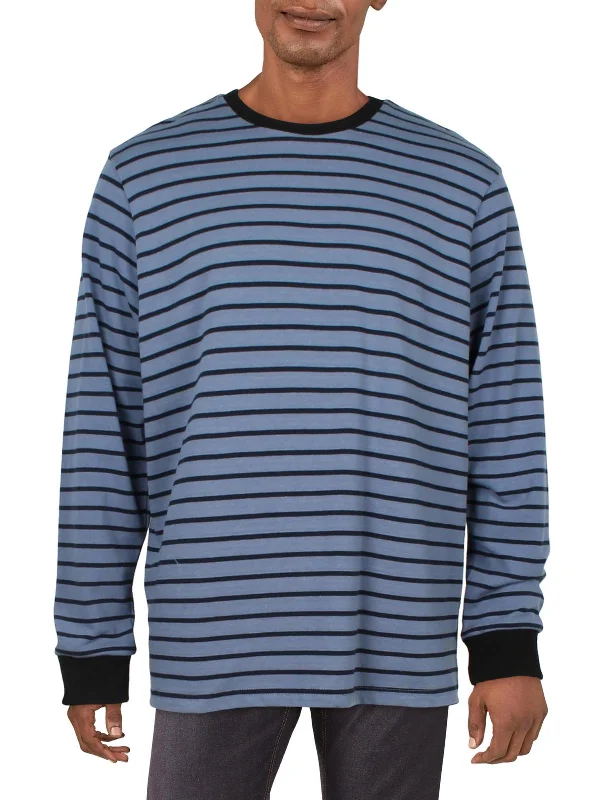 Mens Knit Striped T-Shirt