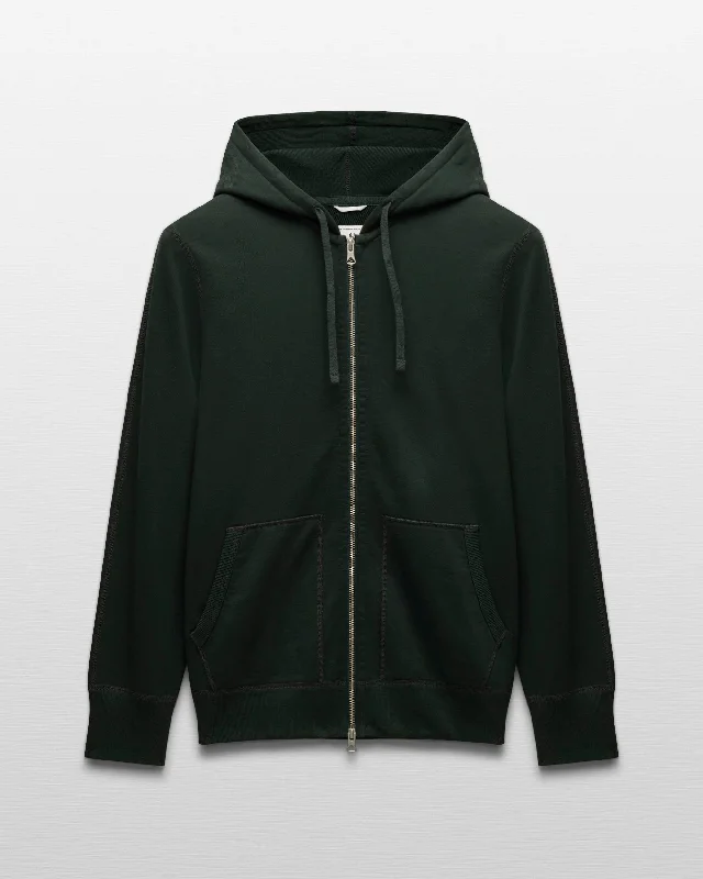 Midweight Terry Slim Zip Hoodie