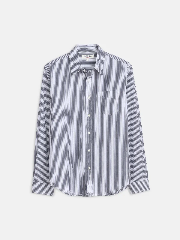 Mill Shirt in Striped Cotton Poplin