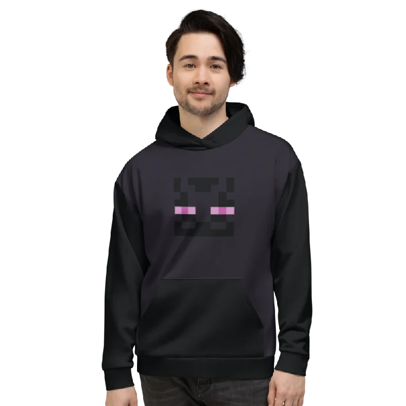 Minecraft Enderman Eyes Adult Pullover Hoodie