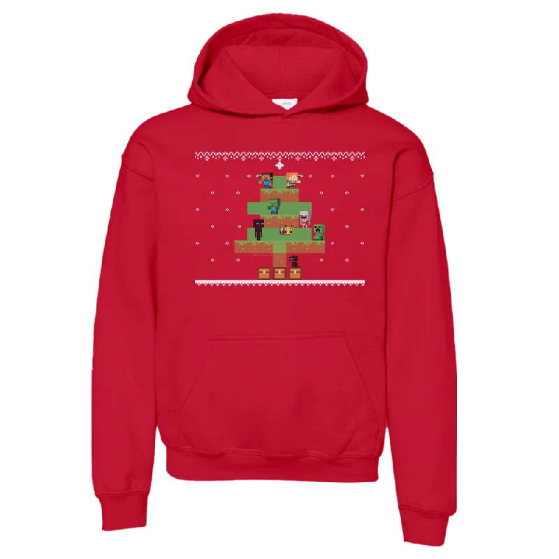 Minecraft Tree Sweater Kids Pullover Hoodie