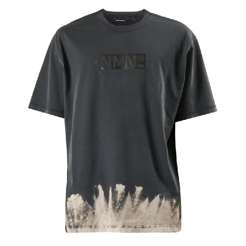 Nemen Logo Discharged T-Shirt Black