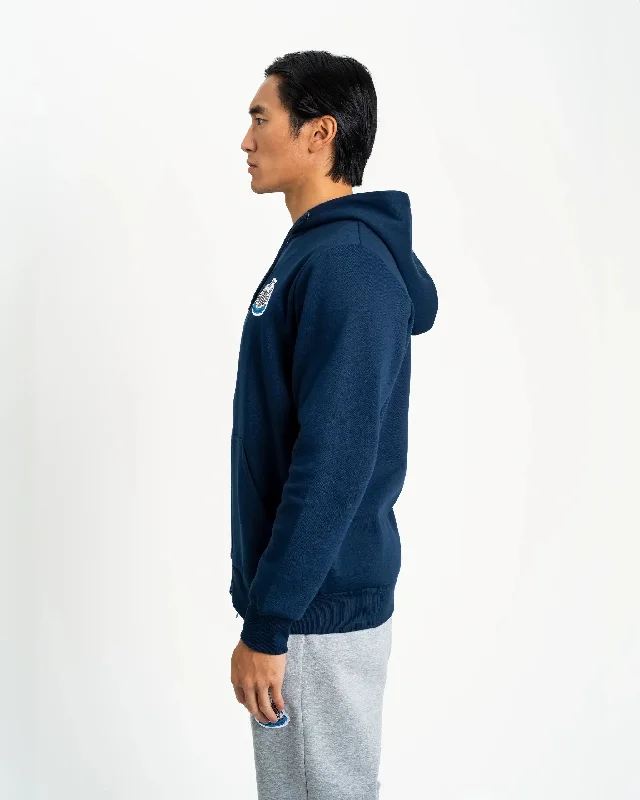 Newcastle United Men's Navy Terrace Full Zip Hoodie