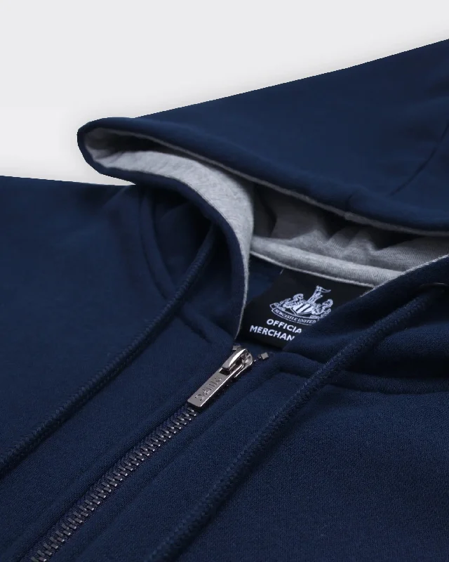 Newcastle United Men's Navy Terrace Full Zip Hoodie