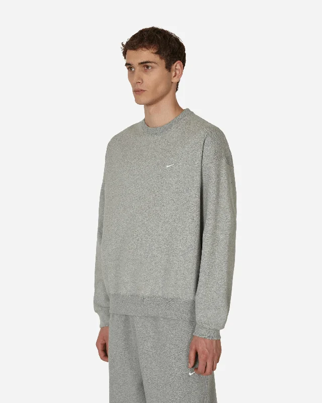 Solo Swoosh Crewneck Sweatshirt Grey