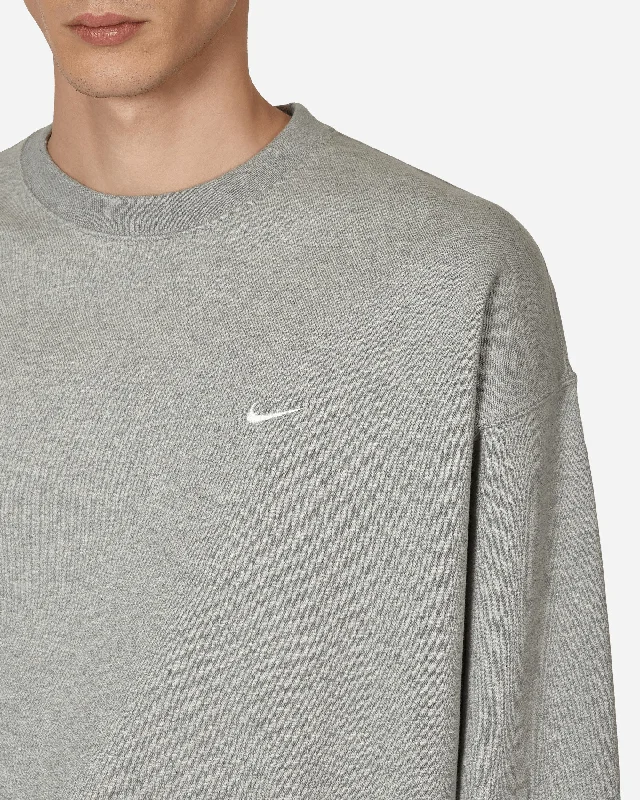 Solo Swoosh Crewneck Sweatshirt Grey