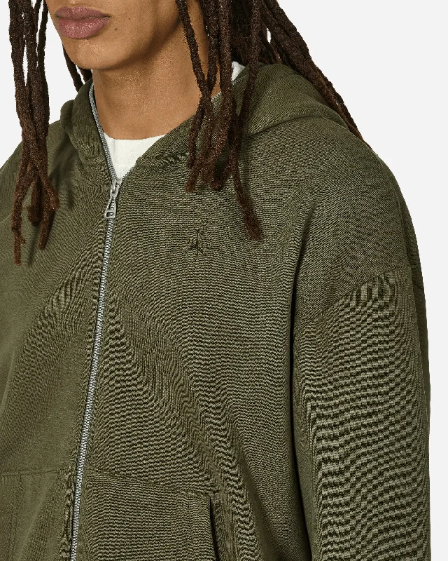 Travis Scott Full-Zip Hoodie Khaki