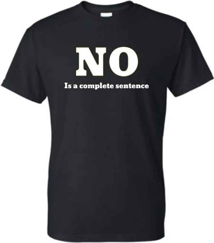 No is a complete sentence