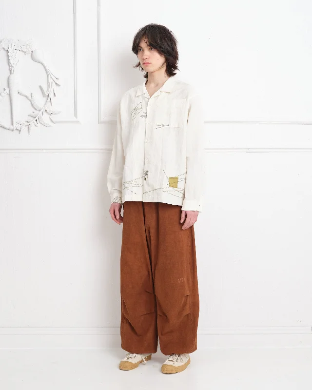 Paco Pants - Bark Brown Slub