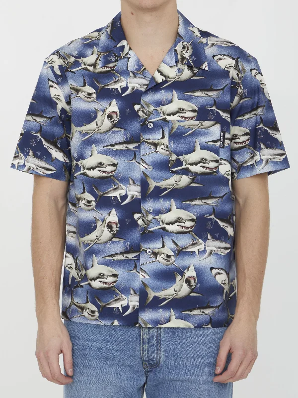 Palm Angels Shark Print Shirt