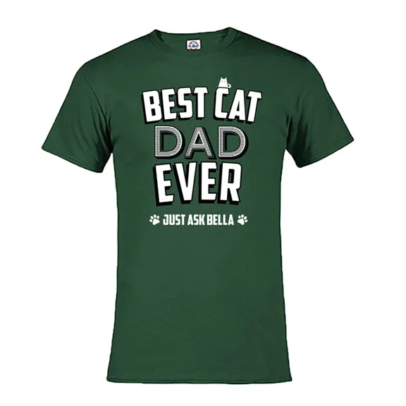 Personalized Best Cat Dad Ever T-Shirt