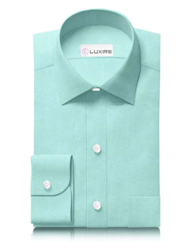 Pinpoint Light Green Oxford Shirt